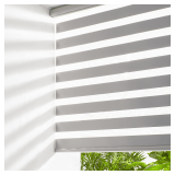 Persilux Cordless Zebra Shades 34x72' Grey