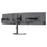 WALI Triple Monitor Stand, 3-Monitor Mount Black