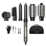 7MAGIC 6-in-1 Hair Styler Brush, 110k RPM, Silver