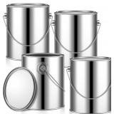 Uiifan 4 Pcs 1 Gal Metal Paint Cans with Lids