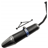 Black Muffler Exhaust for GY6150CC Scooter