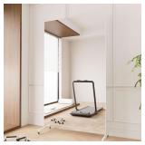 brisafe Home Gym Mirror 360  Swivel, 67x40' White