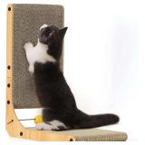 FUKUMARU Cat Scratcher, 18.9' L Shape with Toy
