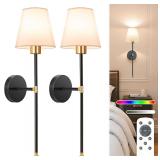 NIORSUN Battery Wall Sconce Set, 5200mAh LEDs