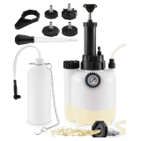 Brake Fluid Bleeder Kit with Catch Bottle & Caps