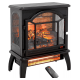 Freestanding Electric Fireplace Heater 1500W 22'