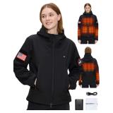 Heated Jacket for Women with 12V Battery Pack