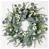 26 Inch Eucalyptus Wreath for Front Door