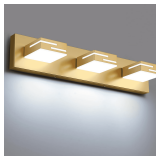 LED 3-Light 22' Vanity Light 6000K Gold