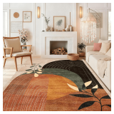 MUJOO Washable 8x10 Area Rug - Boho Non Slip