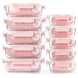 10 Pack Glass Meal Prep Containers