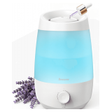 BREEZOME 2.5L Top Fill Humidifier, LED, White