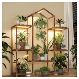 Bamworld Plant Stand with Grow Lights