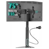 WALI Floor TV Stand with Power Outlet, 32-75' TV