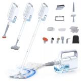 10-in-1 Steam Mop with Detachable Handheld Steamer