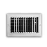 10x6 in. 1-Way Steel Adjustable Register White