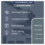 Chamberlain 1/2 HP myQ Belt Drive Opener LED