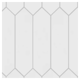 LuxeCraft White Gloss Picket Tile (8.8 sq ft)