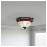 Hampton Bay Bercello 15' 2-Light Flush Mount