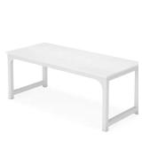70.8 in White Wood Computer Desk for Home Office