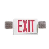 Combo LED Exit Sign & Emergency Light with Battery