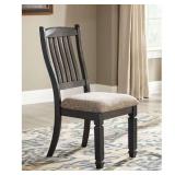 Tyler Creek Black/Gray Chair Set of 2 with Cushion