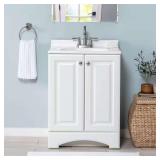Glacier Bay 25' Single Sink Vanity with Marble Top
