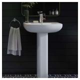 White Ceramic Rectangular Vessel Sink