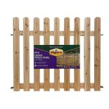 37.1 in. H x 45.35 in. W Cedar Garden Fence Panel