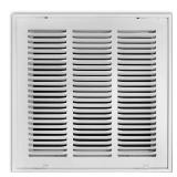 14 in. x 14 in. Steel Return Air Grille, White