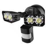 18W 1800lm Black Motion Sensor Flood Light
