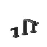 Ashan 8-in Widespread Bath Faucet Matte Black