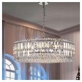 Orillia Modern 8-Light Chrome Glass Chandelier