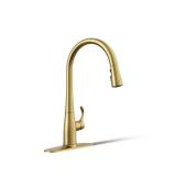 Simplice Pull-Down Kitchen Faucet, Brushed Brass