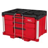 Milwaukee PACKOUT 22 in 3-Drawer Tool Box, 50 lb