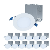HLBE 4in Ultra-Thin Downlight LED 12PK