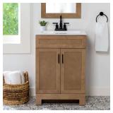 Lyton 25 in. Single Sink Vanity with Marble Top