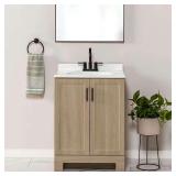 Oakley 25 in. Single Sink Vanity with Marble Top