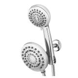 8-Spray 6.25 in. Dual & Handheld Shower Head