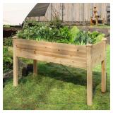 Wooden Raised Garden Bed, Deep Inner Design