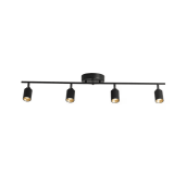 Shura 4-Light Black LED Track Light, 3 ft, 3000K