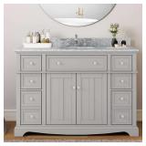 Fremont 49in Bath Vanity with Grey Top