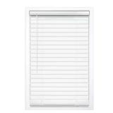 White Cordless Vinyl Blinds 2' Slats 34x64
