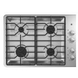 30 in. Gas Cooktop, Stainless Steel, 4-Burners