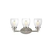 Belton 21 in. 3-Light Brushed Nickel Vanity Light