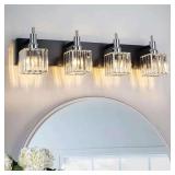 Orillia 27.5' 4-Light Black Chrome Vanity Light