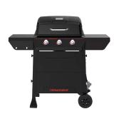 Megamaster 3-Burner Propane Gas Grill in Black