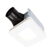 Room Side White 80-CFM Bath Exhaust with Light