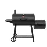 Smokin' Champ Charcoal Grill Offset Smoker Black
