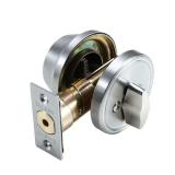 Single Cylinder Satin Stainless-Steel Deadbolt